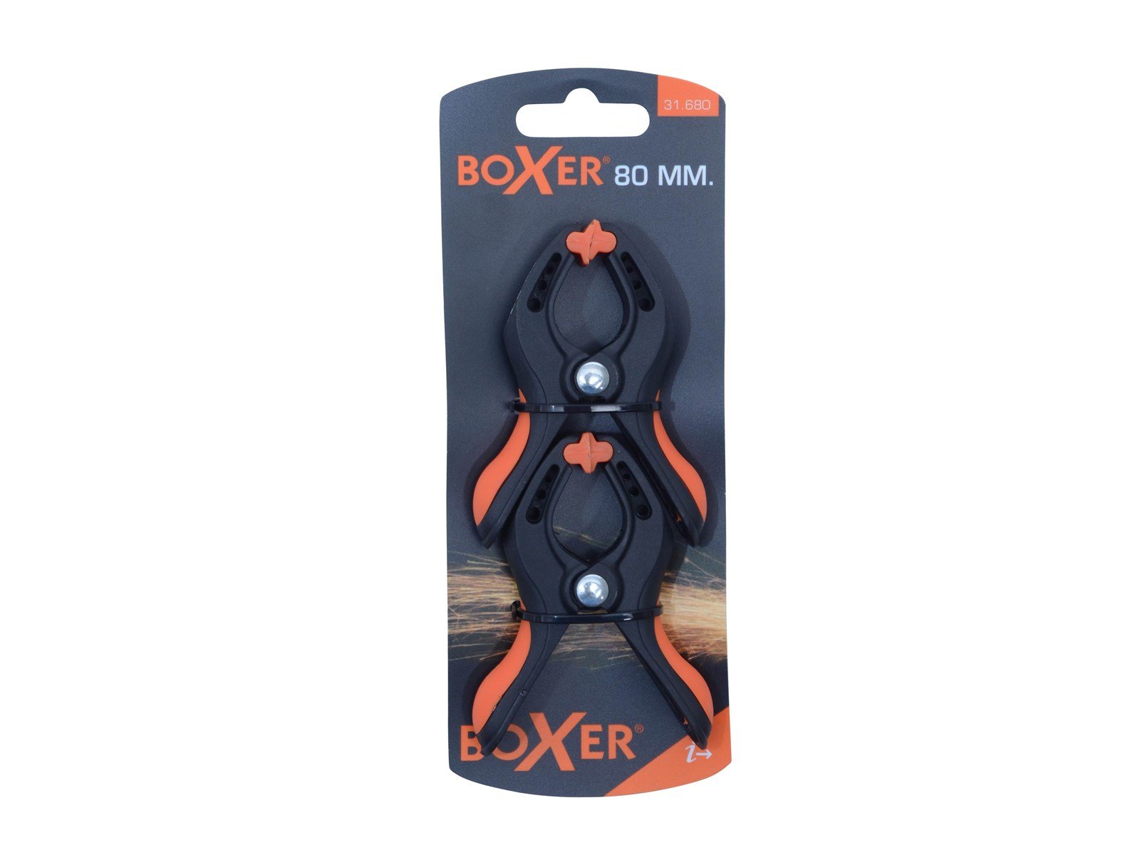 Boxer Clamp nylon 80 mm. x 2 pcs. Boxer Clamp nylon 80 mm. x 2 pcs.